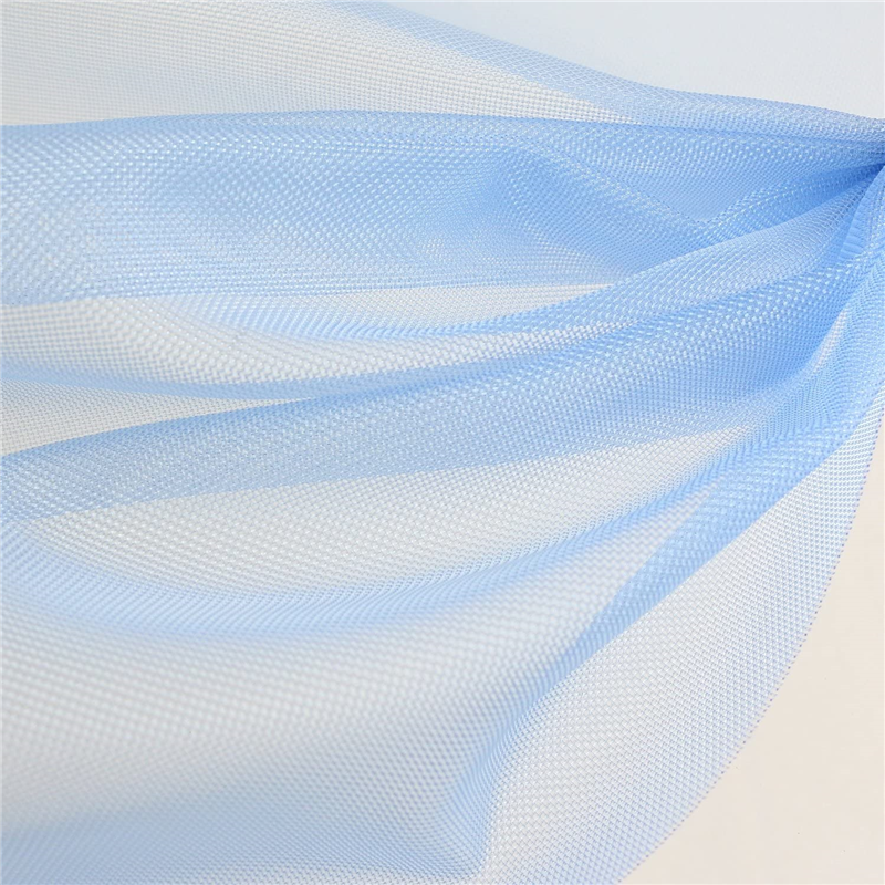 日本紐釦貿易 ナイロンチュール ハード 巾95cm×7m切売カット サックス L1100-SX 1枚（ご注文単位1枚）【直送品】