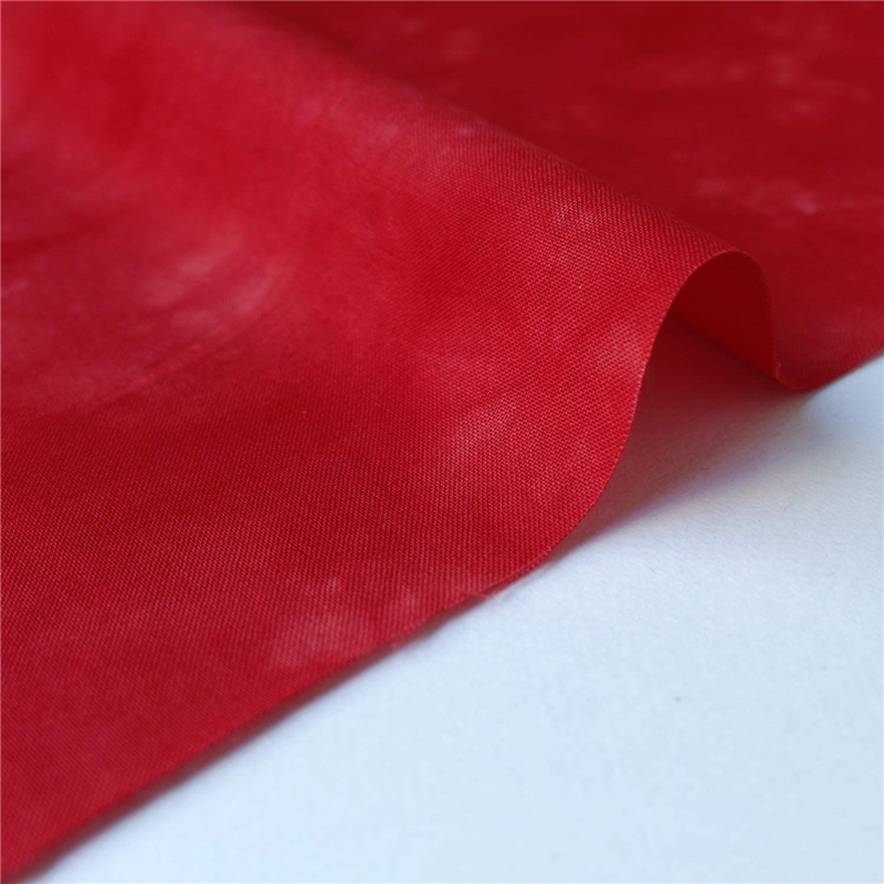 Kathy Mom キャシーマム ラニダイ むら染め 生地 Island Steyle 04 ハイビスカスレッド レッド系 巾110cm×2m切売カット MT6500-04-2M 1枚（ご注文単位1枚）【直送品】