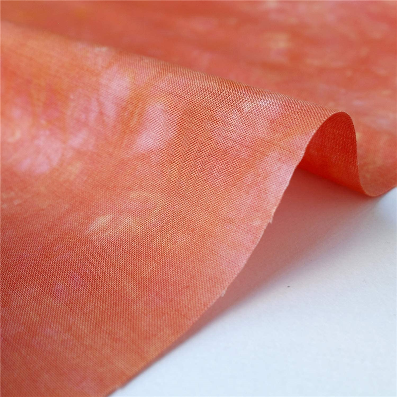 Kathy Mom キャシーマム ラニダイ むら染め 生地 Island Steyle 07 アラニ オレンジ系 巾110cm×3m切売カット MT6500-07-3M 1枚（ご注文単位1枚）【直送品】