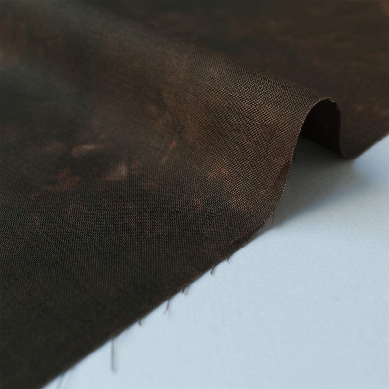 Kathy Mom キャシーマム ラニダイ むら染め 生地 Island Steyle 10 コアブラウン ブラウン系 巾110cm×4m切売カット MT6500-10-4M 1枚（ご注文単位1枚）【直送品】