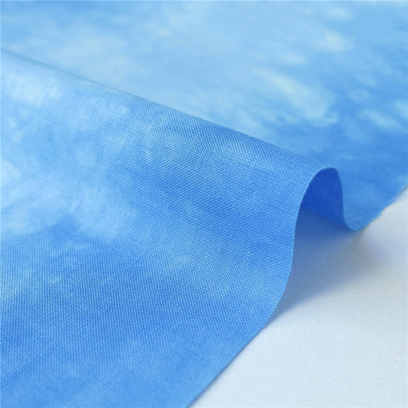 Kathy Mom キャシーマム ラニダイ むら染め 生地 Island Steyle 43 ワイナニ ブルー系 巾110cm×8m切売カット MT6500-43-8M 1枚（ご注文単位1枚）【直送品】