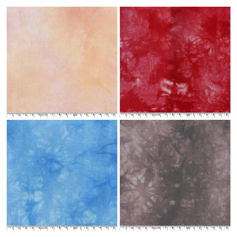 Kathy Mom キャシーマム ラニダイ むら染め 生地 Island Steyle 43 ワイナニ ブルー系 巾110cm×8m切売カット MT6500-43-8M 1枚（ご注文単位1枚）【直送品】