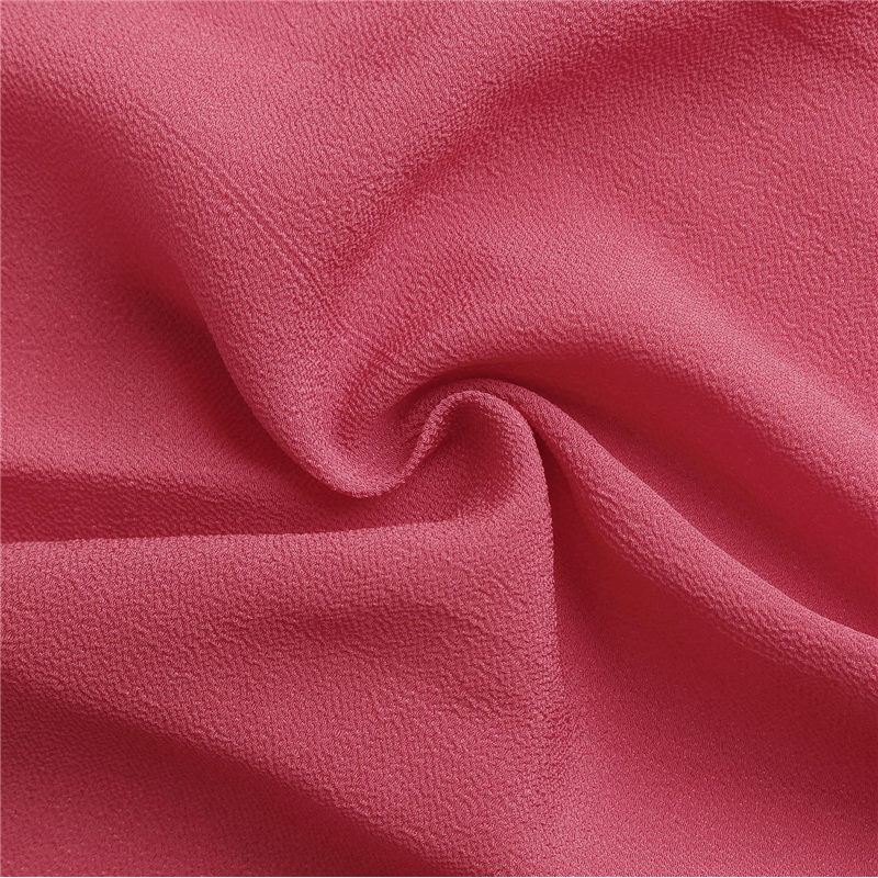 日本紐釦貿易 一越ちりめん 無地 巾約70cm×7ｍ切売カット 42 濃ピンク 1枚（ご注文単位1枚）【直送品】