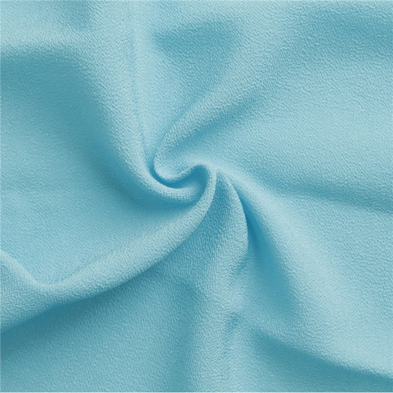 日本紐釦貿易 一越ちりめん 無地 巾約70cm×7ｍ切売カット 47 スカイブルー 1枚（ご注文単位1枚）【直送品】