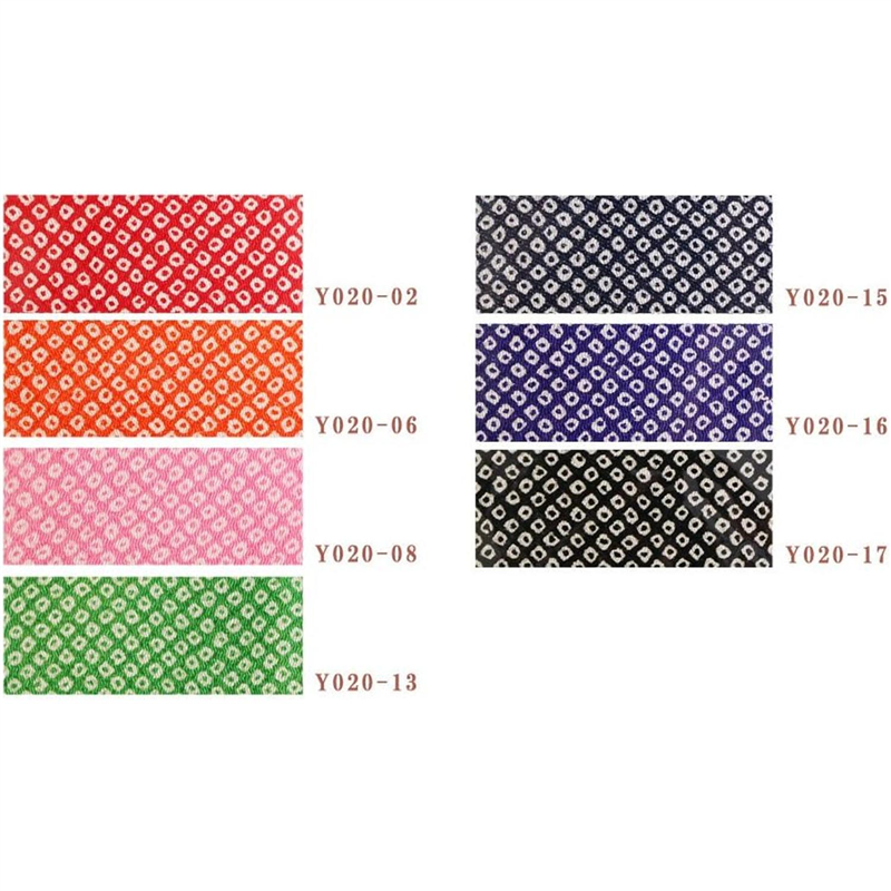 日本紐釦貿易 ちりめん 友禅 鹿の子絞り 黒 巾約70cm×10ｍ切売カット 1枚（ご注文単位1枚）【直送品】