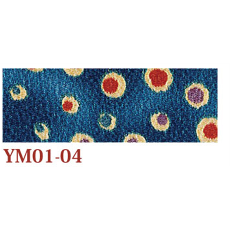 日本紐釦貿易 ちりめん 友禅 水玉 青 巾約70cm×4ｍ切売カット 1枚（ご注文単位1枚）【直送品】