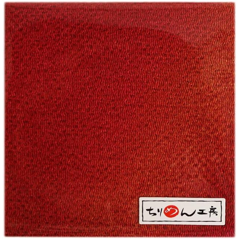 日本紐釦貿易 ちりめんカット 友禅 約23×33cm グラデーション 赤 YN58-01 1枚（ご注文単位1枚）【直送品】