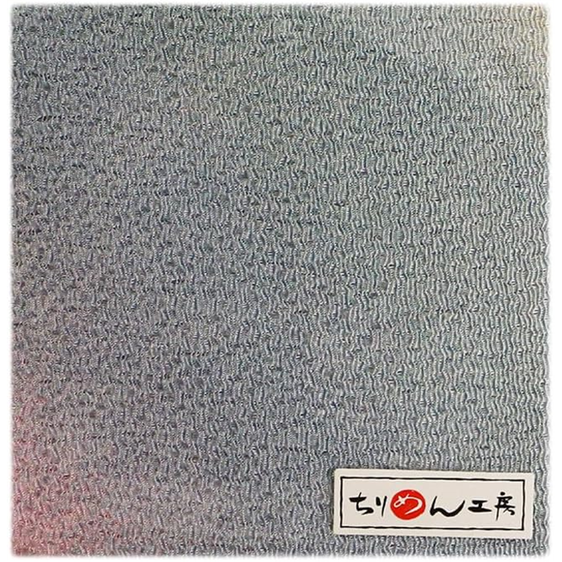 日本紐釦貿易 ちりめん 友禅 無地 グラデーション 青～白 巾約70cm×10ｍ切売カット 1枚（ご注文単位1枚）【直送品】