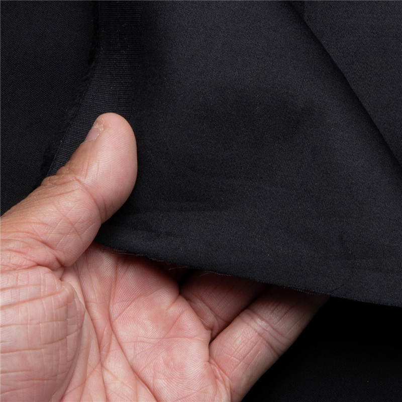 日本紐釦貿易 綿サテン生地 巾108cm×3m切売カット 黒 YS11063-6-3M 1枚(ご注文単位1枚)【直送品】