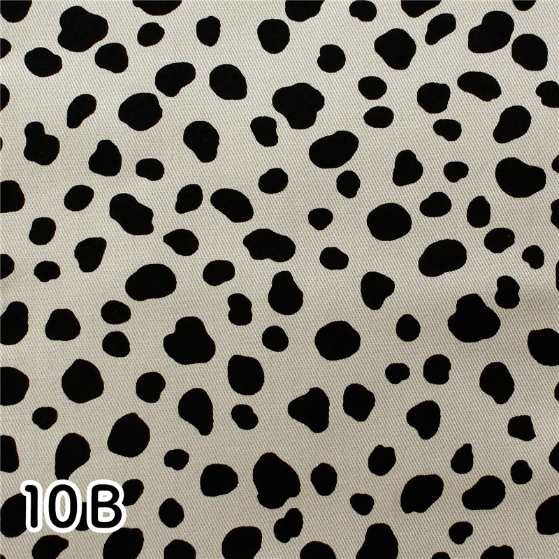 日本紐釦貿易 ツイル生地 ダルメシアン柄 color.B 1mカット IBK7070-10B-1M 1枚（ご注文単位1枚）【直送品】