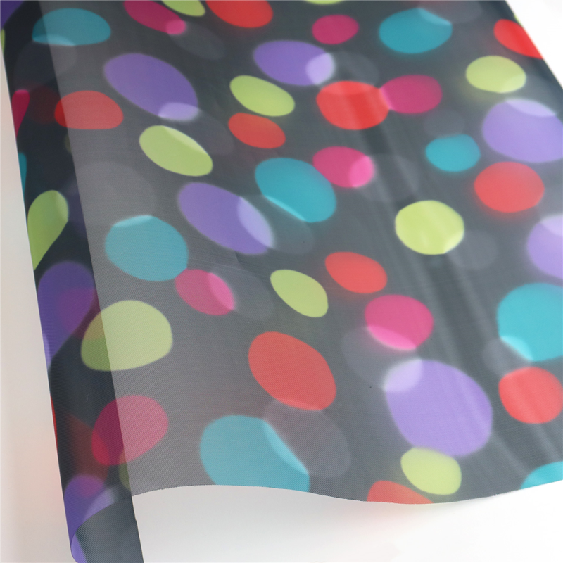 日本紐釦貿易 転写チュール カラフルドット 巾約68cm 2mカット 89148-1172-2M 1枚（ご注文単位1枚）【直送品】