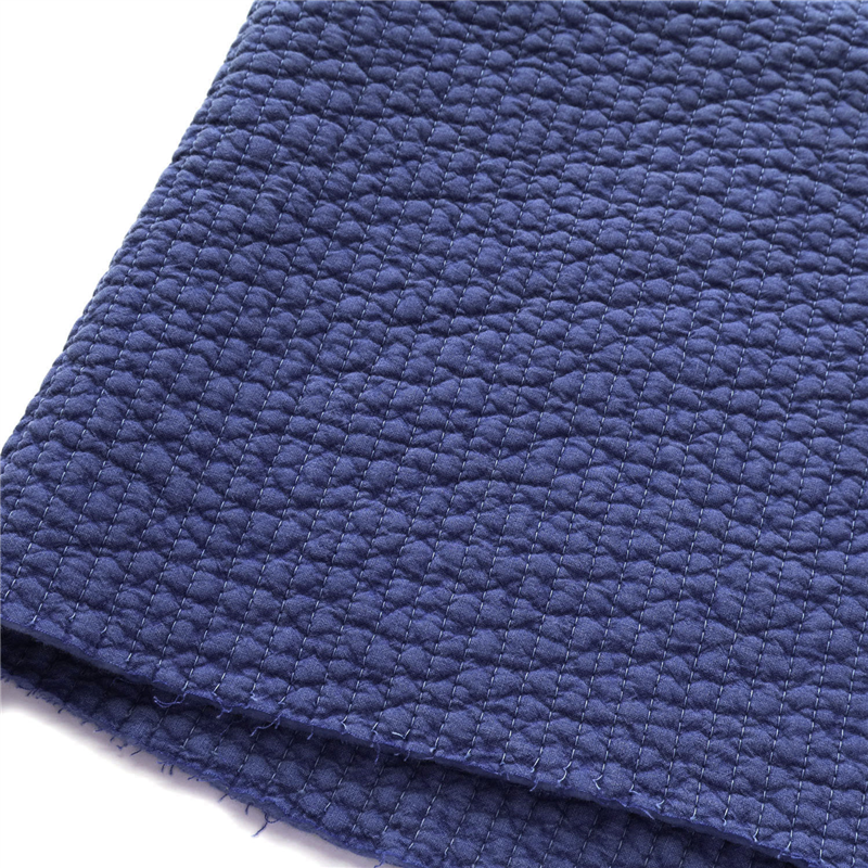 nubi ヌビ 韓国伝統キルティング生地 7mmステッチ幅 130cm巾×1m切り売り販売 デニムブルー(Denim blue) NBY307-34 1枚（ご注文単位1枚）【直送品】