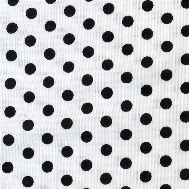 日本紐釦貿易 Happy Sweet Collection ドット スケア プリント生地 巾約110cm ブラック×白 2mカット HS1284-8-2M 1枚（ご注文単位1枚）【直送品】