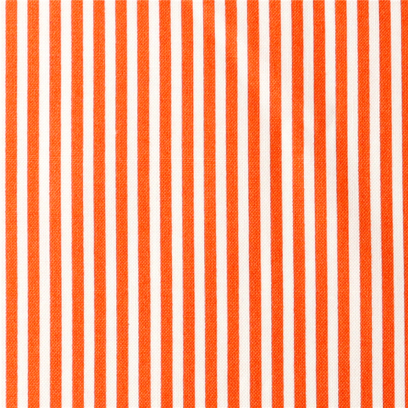 日本紐釦貿易 Happy Sweet Collection ストライプ細 スケア プリント生地 巾約110cm オレンジ×白 3mカット HS1281-2-3M 1枚（ご注文単位1枚）【直送品】
