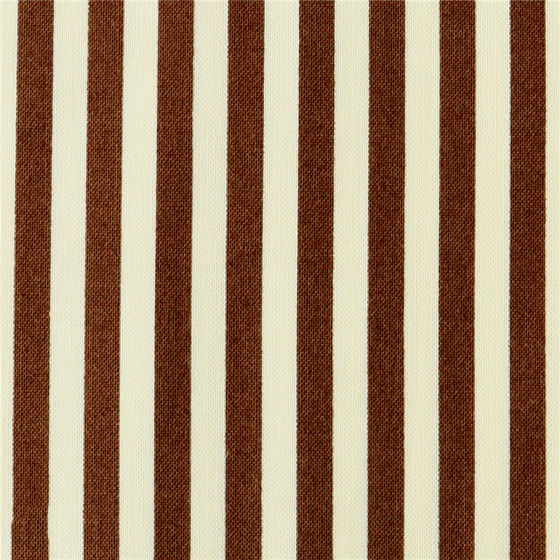 日本紐釦貿易 Happy Sweet Collection ストライプ スケア プリント生地 巾約110cm ブラウン×生成 4mカット HS1282-8-4M 1枚（ご注文単位1枚）【直送品】