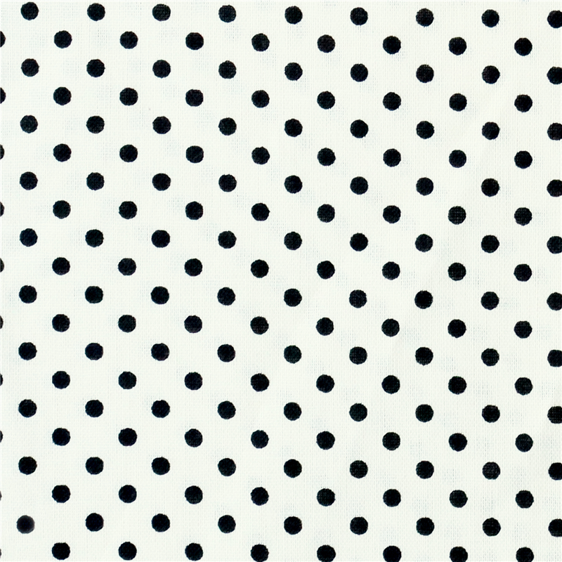 日本紐釦貿易 Happy Sweet Collection ドット小 スケア プリント生地 巾約110cm ブラック×生成 4mカット HS1283-7-4M 1枚（ご注文単位1枚）【直送品】