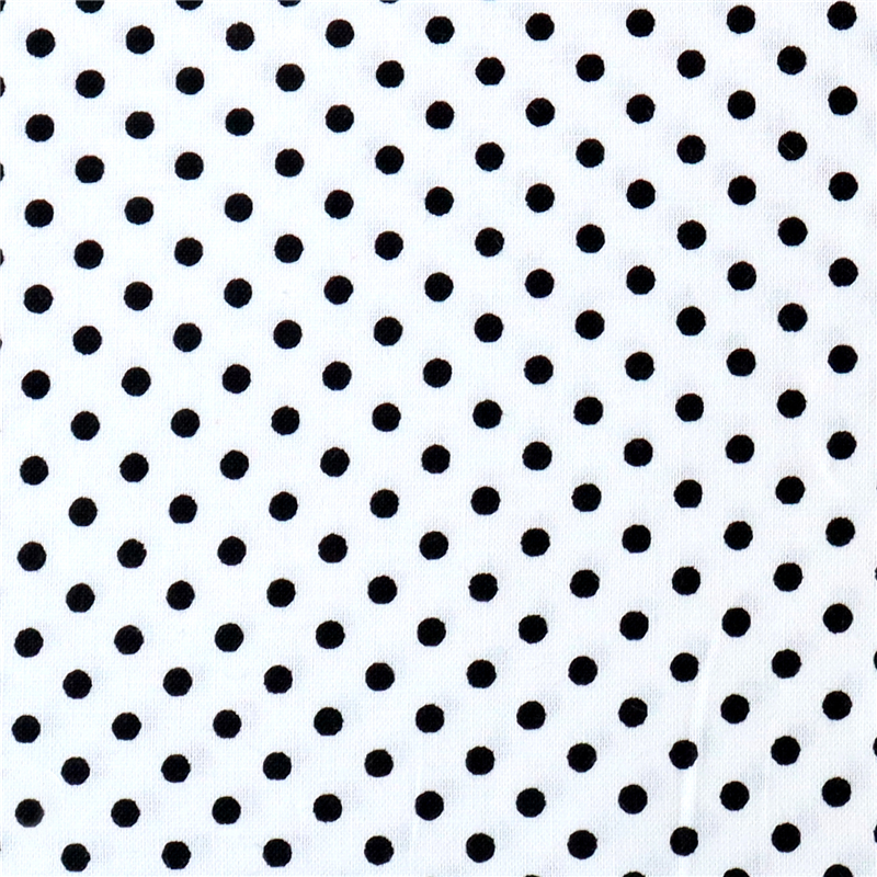 日本紐釦貿易 Happy Sweet Collection ドット小 スケア プリント生地 巾約110cm ブラック×白 4mカット HS1283-8-4M 1枚(ご注文単位1枚)【直送品】