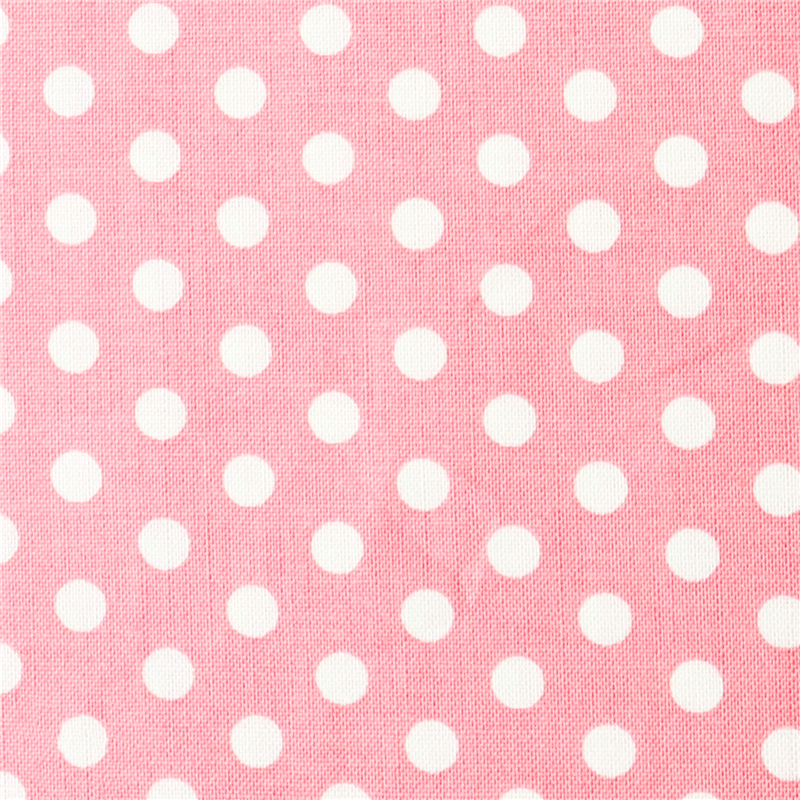 日本紐釦貿易 Happy Sweet Collection ドット スケア プリント生地 巾約110cm 白×パステルピンク 4mカット HS1284-102-4M 1枚(ご注文単位1枚)【直送品】