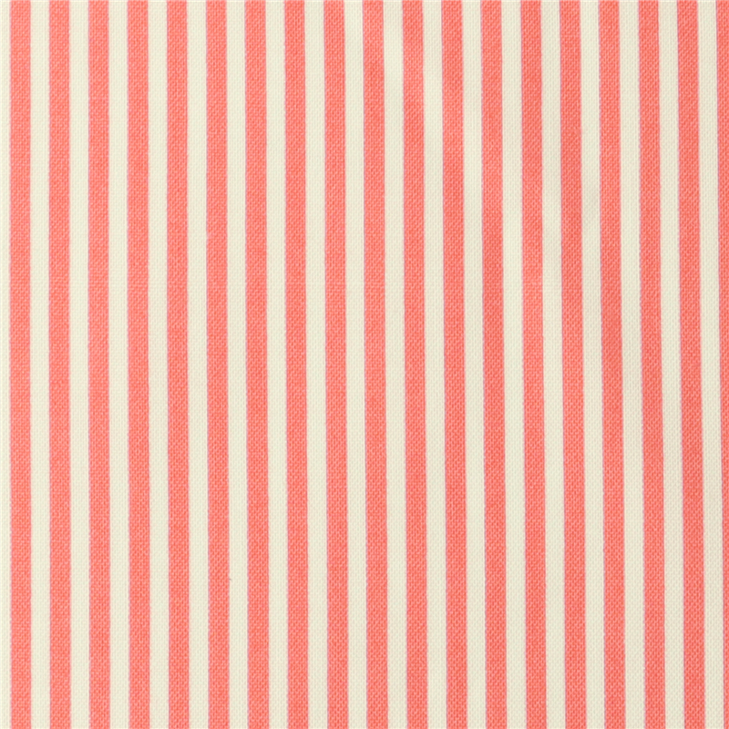 日本紐釦貿易 Happy Sweet Collection ストライプ細 スケア プリント生地 巾約110cm ピンク×白 6mカット HS1281-13-6M 1枚（ご注文単位1枚）【直送品】