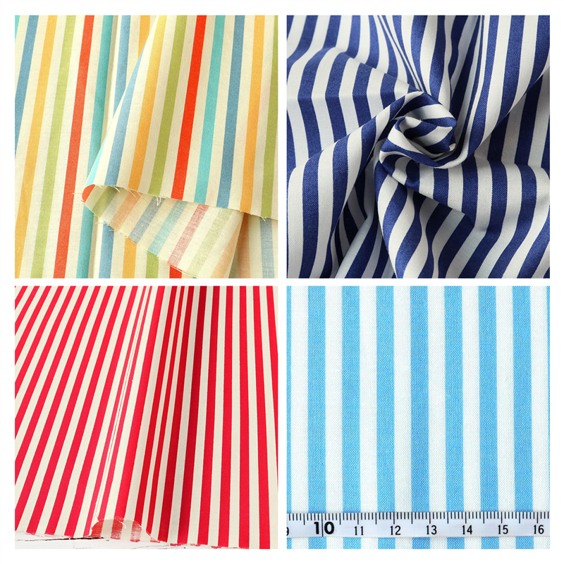 日本紐釦貿易 Happy Sweet Collection ストライプ スケア プリント生地 巾約110cm ブラウン×生成 6mカット HS1282-8-6M 1枚（ご注文単位1枚）【直送品】