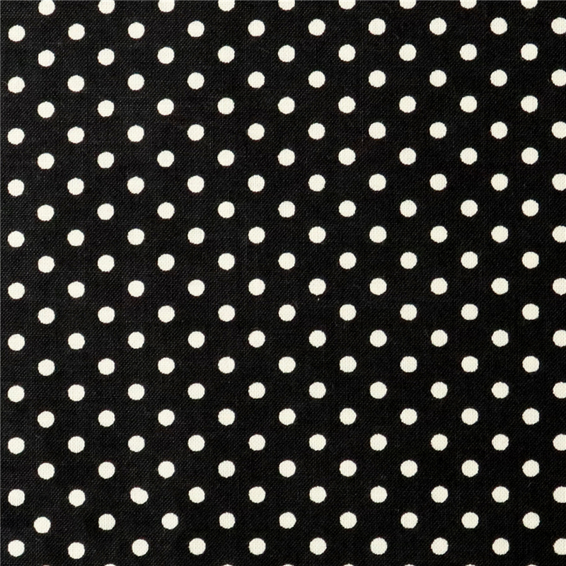 日本紐釦貿易 Happy Sweet Collection ドット小 スケア プリント生地 巾約110cm 生成×ブラック 7mカット HS1283-17-7M 1枚（ご注文単位1枚）【直送品】