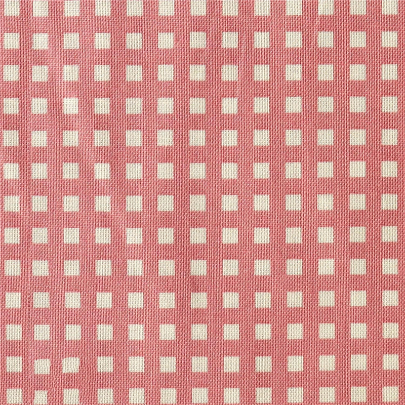 日本紐釦貿易 カラフルチェック柄 プリント生地 北欧風 布 Happy Sweet collection くすみピンク 巾約110cm×9m切売カット HS1287-102-9M 1枚（ご注文単位1枚）【直送品】