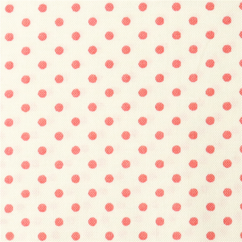 日本紐釦貿易 Happy Sweet Collection ドット小 スケア プリント生地 巾約110cm ピンク×生成 10mカット HS1283-1-10M 1枚(ご注文単位1枚)【直送品】