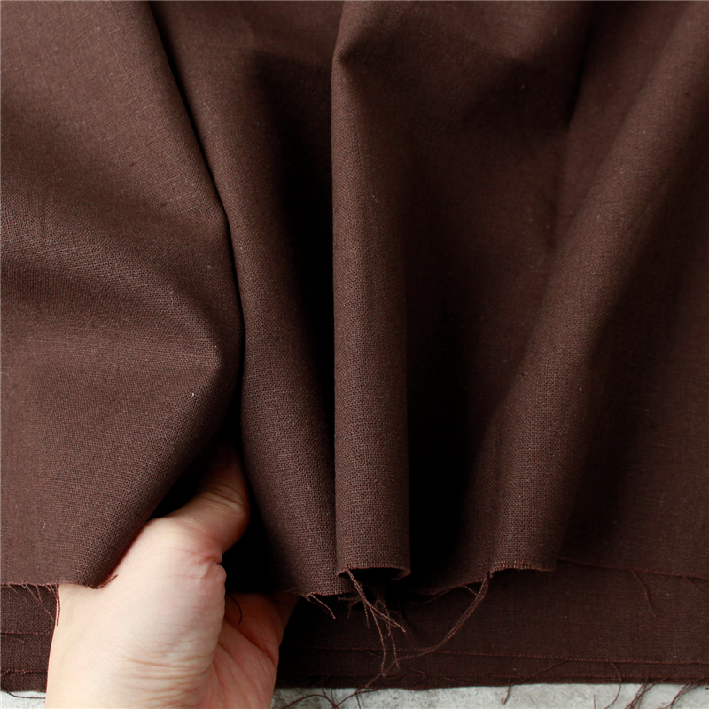 日本紐釦貿易 Pretty Plants Collection 広幅綿麻キャンバス 無地 ブラック 巾約140cm×1mカット Z005925-BK-1M 1枚（ご注文単位1枚）【直送品】