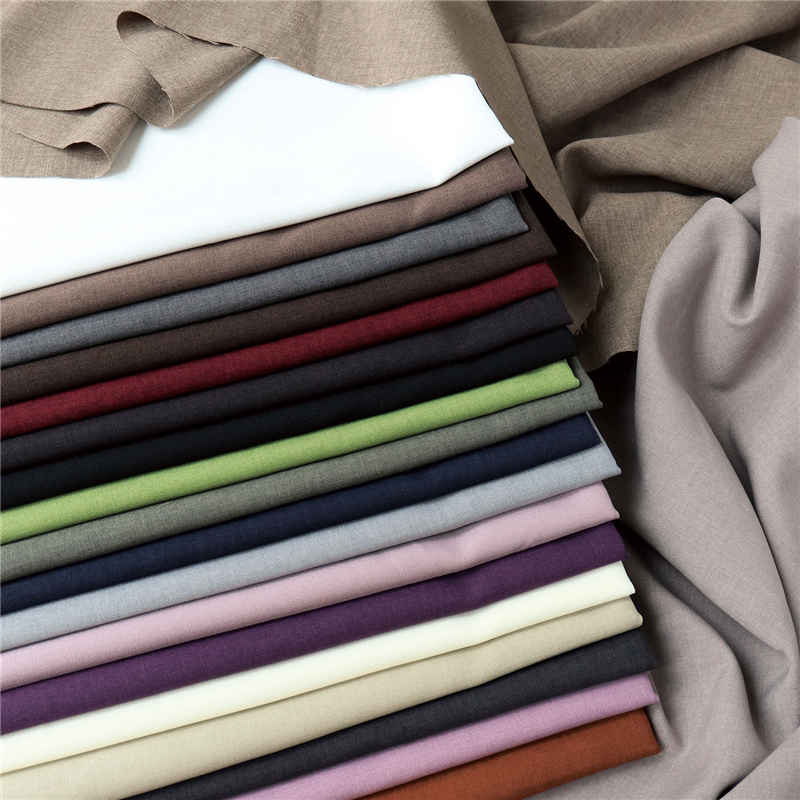 日本紐釦貿易 トロワッシャー生地 無地 巾約140cm×8m切売カット チャコール B7426Z-9 1枚（ご注文単位1枚）【直送品】