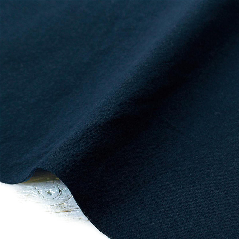 日本紐釦貿易 万葉木綿 無地 布 巾約110cm×4m切売カット H/紺 NCM89390 1枚（ご注文単位1枚）【直送品】