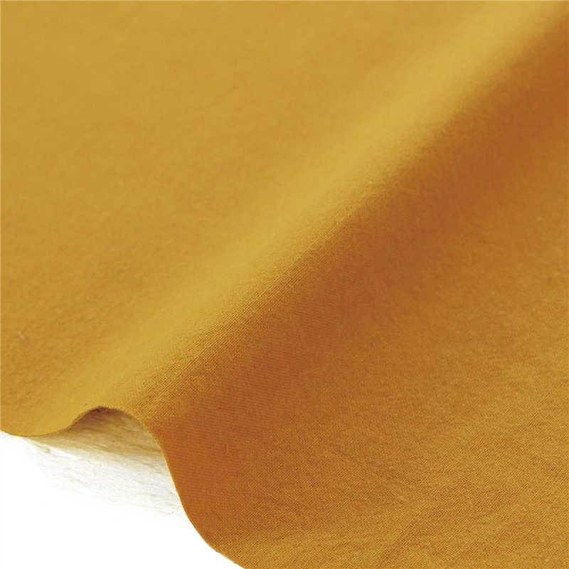 日本紐釦貿易 万葉木綿 無地 布 巾約110cm×5m切売カット J/オーカー NCM89390 1枚（ご注文単位1枚）【直送品】