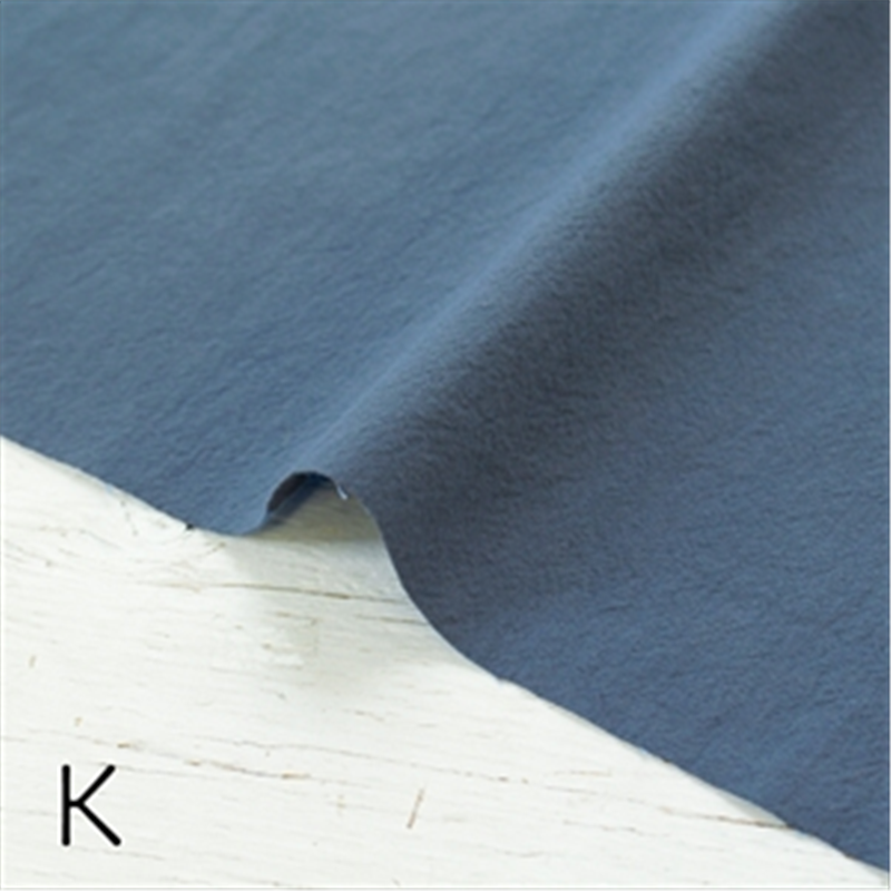 日本紐釦貿易 万葉木綿 無地 布 巾約110cm×1m切売カット K/サックス NCM89390 1枚（ご注文単位1枚）【直送品】