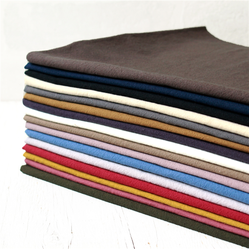 日本紐釦貿易 万葉木綿 無地 布 巾約110cm×10m切売カット O/スモーキーコーラル NCM89390 1枚（ご注文単位1枚）【直送品】