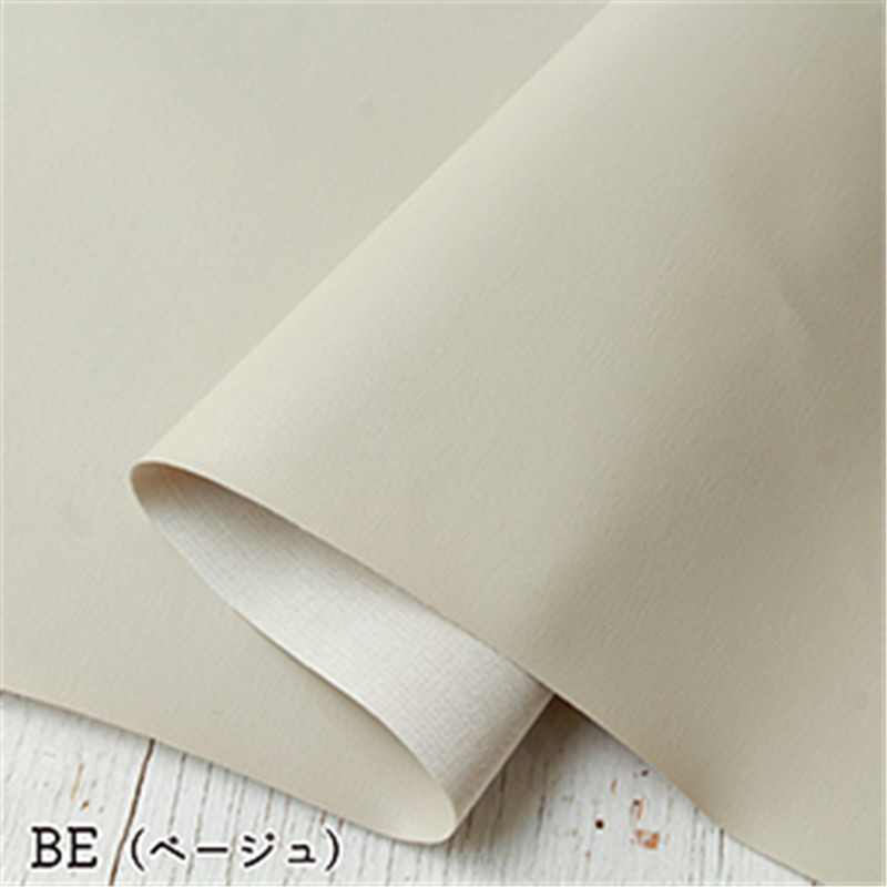 日本紐釦貿易 レザー裏地 接着無し 巾約95cm×2m切売カット BE/ベージュ S-URAJI 1枚（ご注文単位1枚）【直送品】
