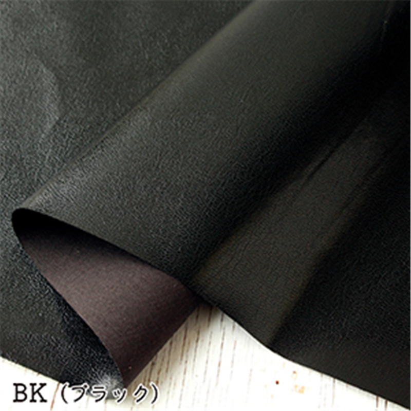 日本紐釦貿易 レザー裏地 接着無し 巾約95cm×4m切売カット BK/ブラック S-URAJI 1枚（ご注文単位1枚）【直送品】