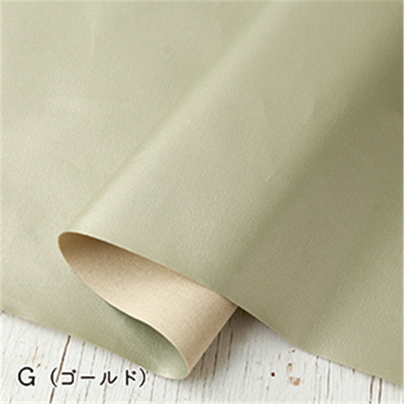日本紐釦貿易 レザー裏地 接着無し 巾約95cm×6m切売カット G/ゴールド S-URAJI 1枚（ご注文単位1枚）【直送品】