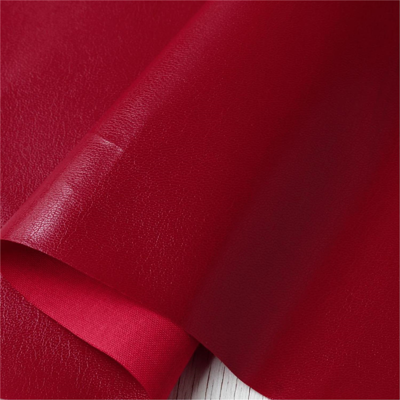 日本紐釦貿易 レザー裏地 接着無し 巾約95cm×10m切売カット WR/ワインレッド S-URAJI 1枚（ご注文単位1枚）【直送品】