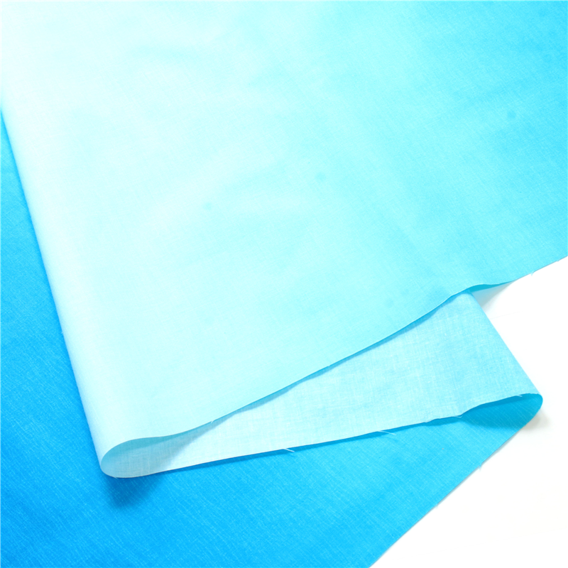 日本紐釦貿易 ハワイアン グラデーションプリント生地 シーチング 巾約110cm×7m切売カット セルリアンブルー DD11216-502 1枚（ご注文単位1枚）【直送品】