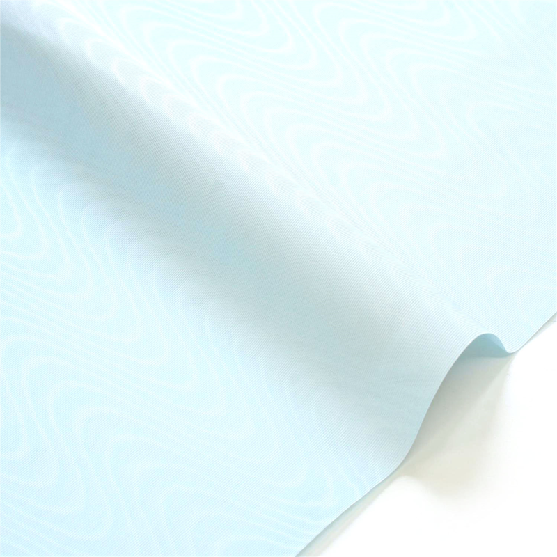 日本紐釦貿易 シャンタンモアレ 裏地用生地 レーヨン 巾約91cm×7m切売カット ライトブルー TN10-110 1枚（ご注文単位1枚）【直送品】