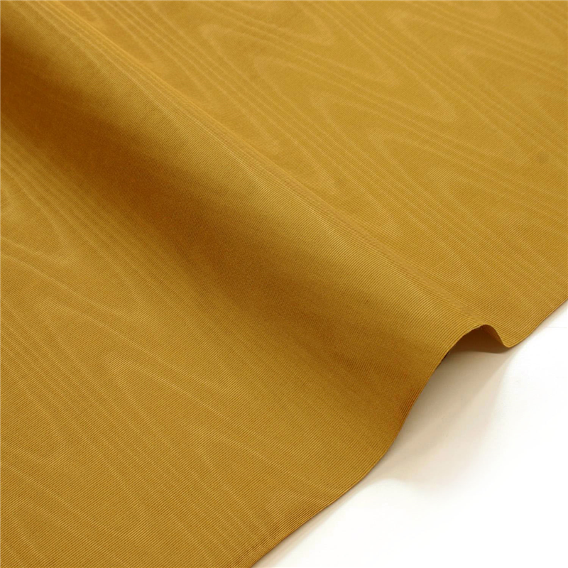 日本紐釦貿易 シャンタンモアレ 裏地用生地 レーヨン 巾約91cm×10m切売カット オーカー TN10-120 1枚（ご注文単位1枚）【直送品】