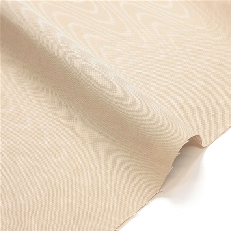 日本紐釦貿易 シャンタンモアレ 裏地用生地 レーヨン 巾約91cm×4m切売カット ベージュ TN10-122 1枚（ご注文単位1枚）【直送品】