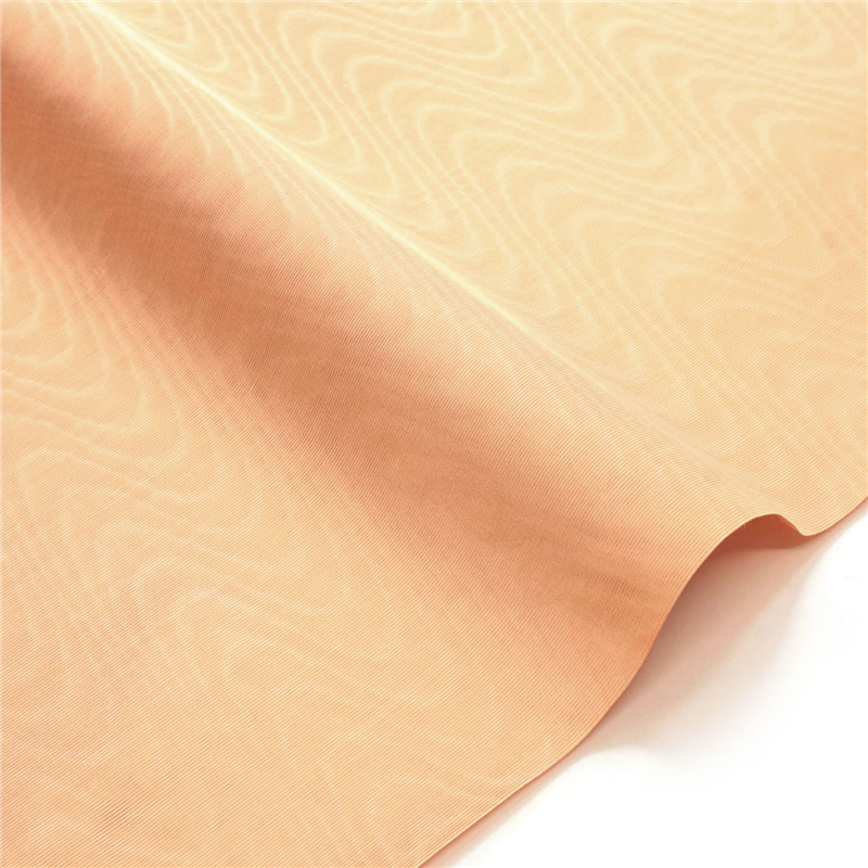 日本紐釦貿易 シャンタンモアレ 裏地用生地 レーヨン 巾約91cm×10m切売カット アプリコット TN10-128 1枚（ご注文単位1枚）【直送品】