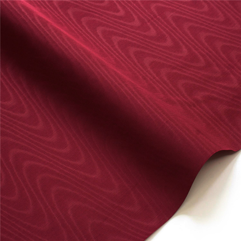 日本紐釦貿易 シャンタンモアレ 裏地用生地 レーヨン 巾約91cm×8m切売カット ワイン TN10-141 1枚（ご注文単位1枚）【直送品】