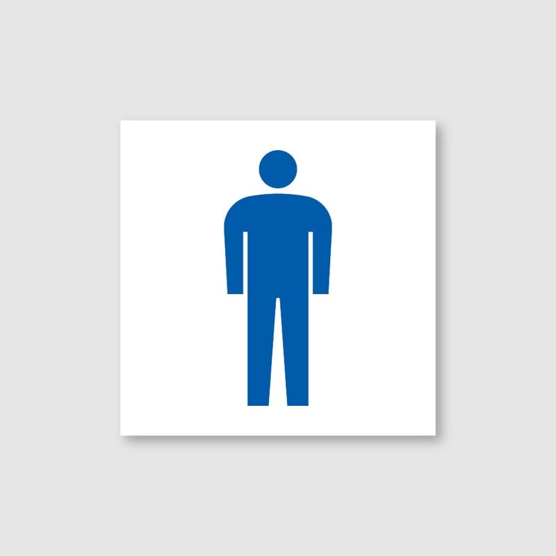 フジタ シンプルピクトサイン F-1 18-100 男子トイレ 1個（ご注文単位1個）【直送品】