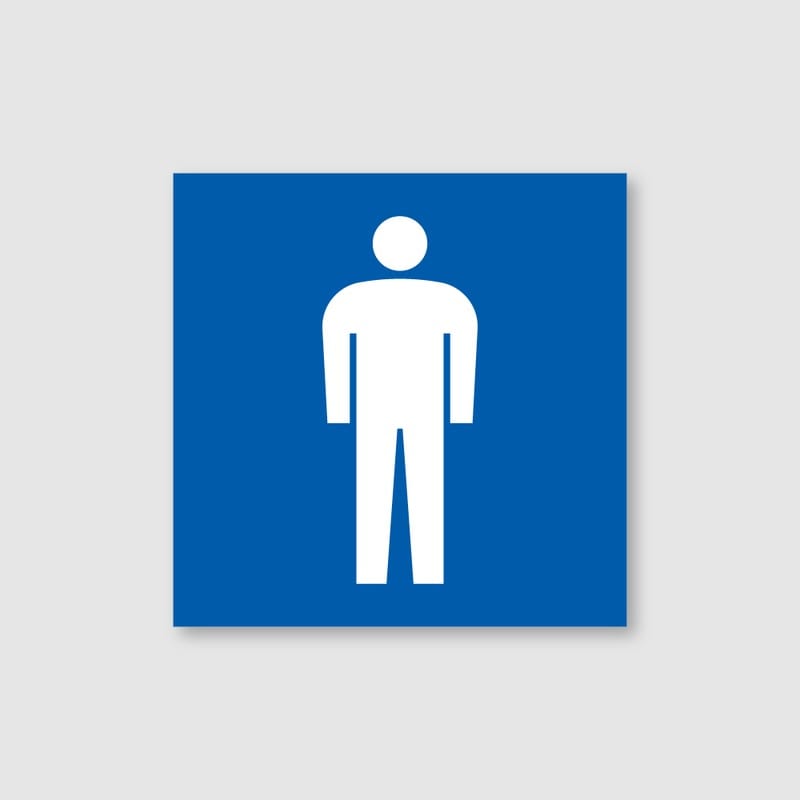 フジタ シンプルピクトサイン F-2 18-104 男子トイレ 1個（ご注文単位1個）【直送品】