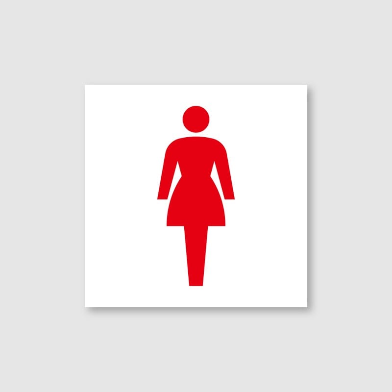 フジタ シンプルピクトサイン F-4 18-101 女子トイレ 1個（ご注文単位1個）【直送品】