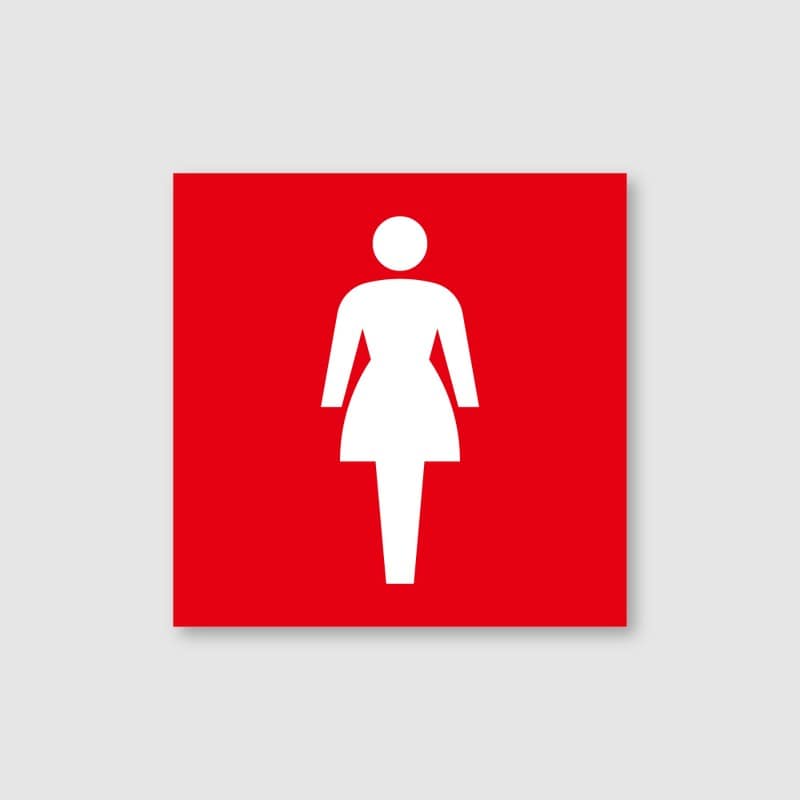 フジタ シンプルピクトサイン F-4 18-105 女子トイレ 1個（ご注文単位1個）【直送品】