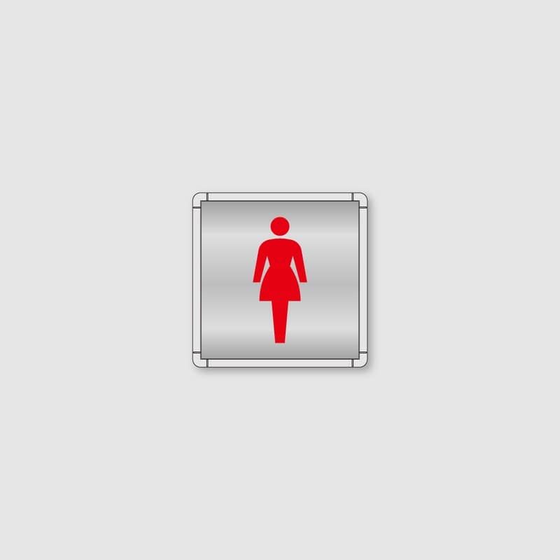 フジタ シンプルピクトサイン FR-6 18-101 女子トイレ 1個（ご注文単位1個）【直送品】