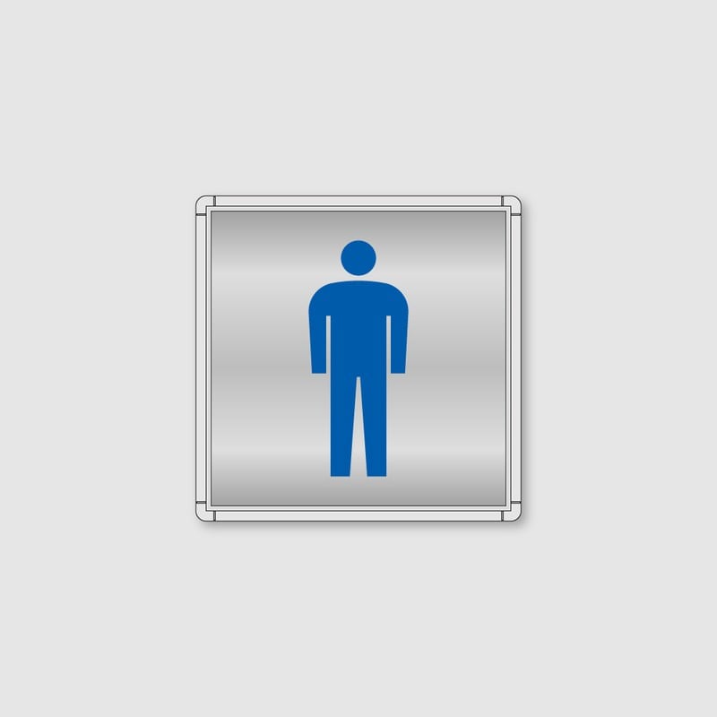 フジタ シンプルピクトサイン FR-7 18-100 男子トイレ 1個（ご注文単位1個）【直送品】