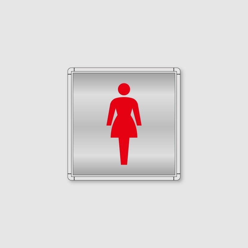 フジタ シンプルピクトサイン FR-7 18-101 女子トイレ 1個（ご注文単位1個）【直送品】